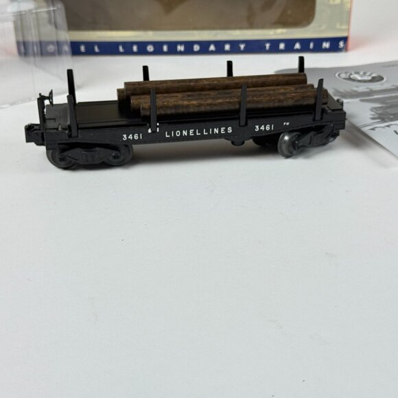Lionel Postwar Celebration Series 3461 Operating Log Dump Car 2001 Edition - Picture 3 of 10